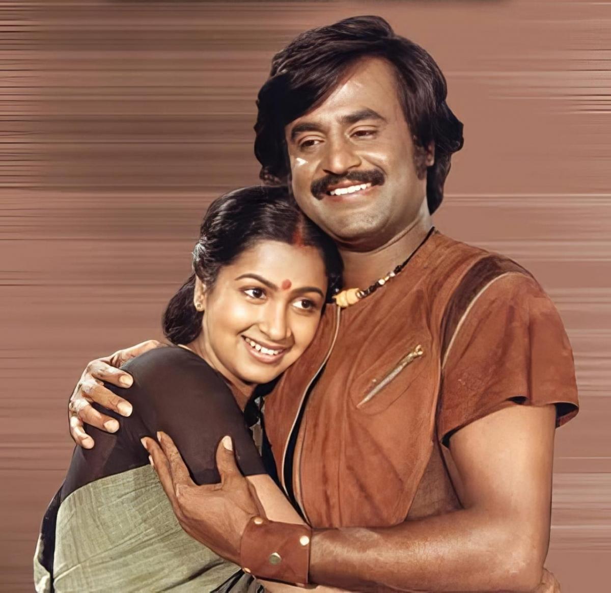 Radhika Sarathkumar with Rajinikanth