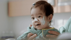 The baby girl had been living with biliary atresia since birth.