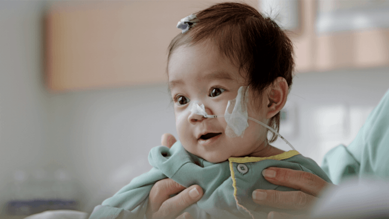 The baby girl had been living with biliary atresia since birth.