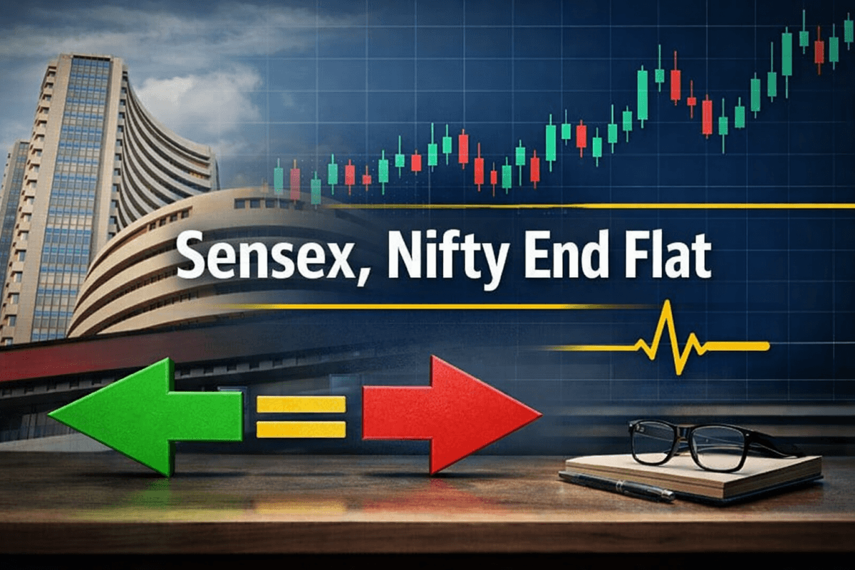 Sensex, Nifty end flat as investors turned cautious ahead of CPI data