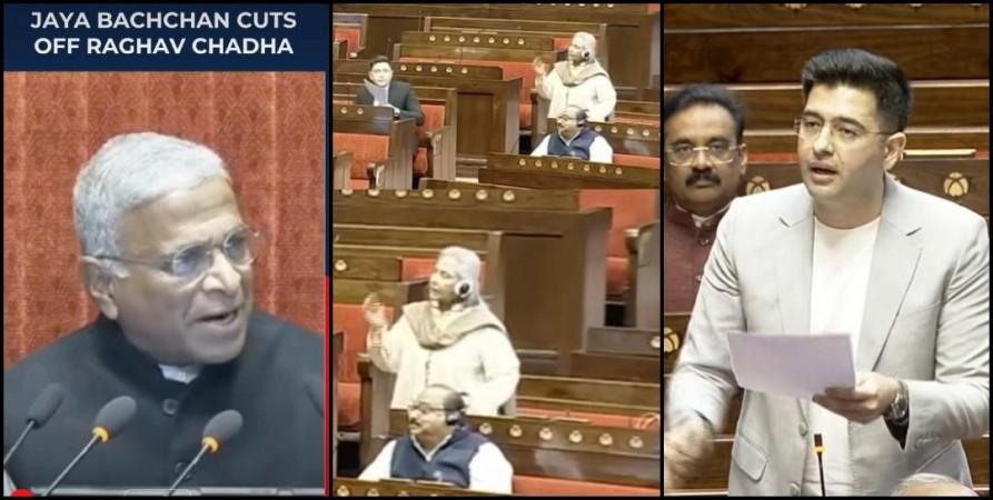 Raghav Chadha's Rajya Sabha speech interrupted amid heated clash between Jaya Bachchan and Deputy Chairman