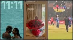 'Man of My Life!' Hardik Pandya's GF Mahieka surprises him with huge rose bouquet; fan in Virat Kohli jersey breaches security to meet Hardik Pandya post India's win