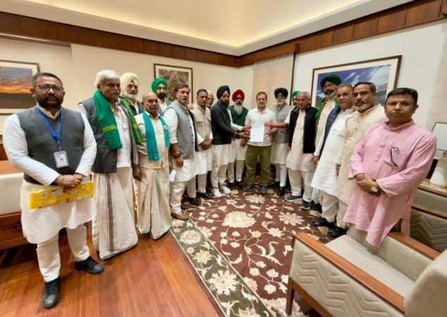 Rahul Gandhi meets farm union leaders in Parliament House amid opposition to India-US trade deal
