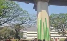 A portion of a parapet wall from an under-construction Metro bridge collapsed onto LBS Road in Mulund (West), Mumbai, killing one person and injuring at least four others. Maharashtra Chief Minister Devendra Fadnavis expressed grief and announced Rs 5 lak