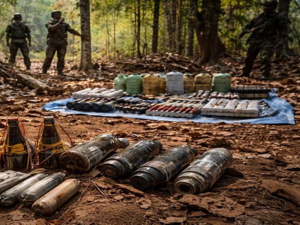 Security forces recover IEDs, destroy Maoist memorials in Chhattisgarh's Bijapur Security forces recover IEDs, destroy Maoist memorials in Chhattisgarh's Bijapur