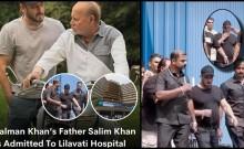 The cause of Salim Khan's hospitalisation is yet unknown; he is 90 years old. Earlier in the day, his son, Salman Khan, was papped at the hospital, exiting the premises in a basic black T-shirt and a cap, surrounded by his security personnel.