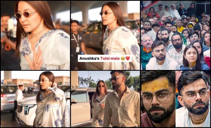 Anushka Sharma and Virat Kohli fly down from London to seek blessings of Premanand Ji Maharaj; fans age-shame Anushka, say she 'looks older than Virat' Anushka Sharma and Virat Kohli fly down from London to seek blessings of Premanand Ji Maharaj; fans age-shame Anushka, say she 'looks older than Virat'