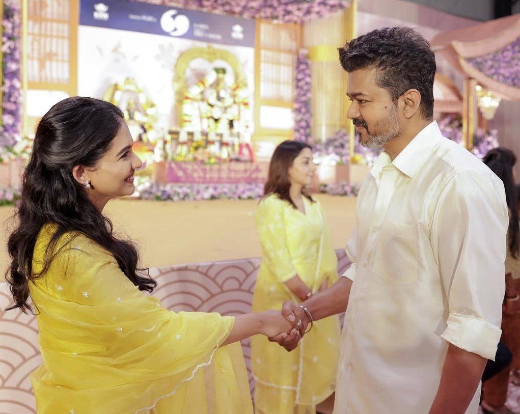 Mamitha Baiju with Vijay