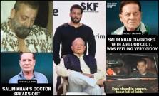 Salim Khan suffered haemorrhage; stable after surgery; Salman Khan, Sanjay Dutt and Javed Akhtar visit Lilavati Hospital