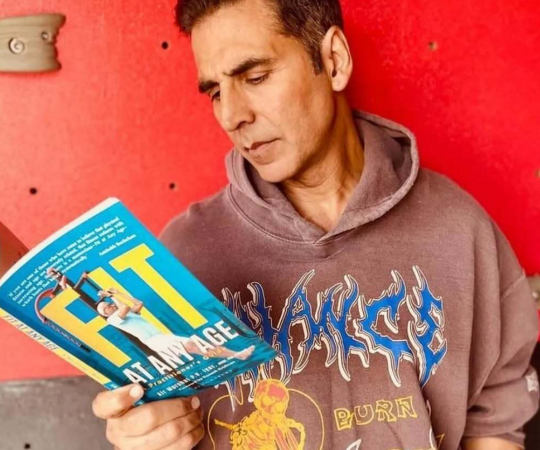 Akshay Kumar has posted pictures of himself with books on social media in the past. Akshay Kumar