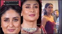 Kareena Kapoor Khan flaunts wrinkles and pimple; slays in sensual red plunging neckline outfit; faces criticism over oily make-up