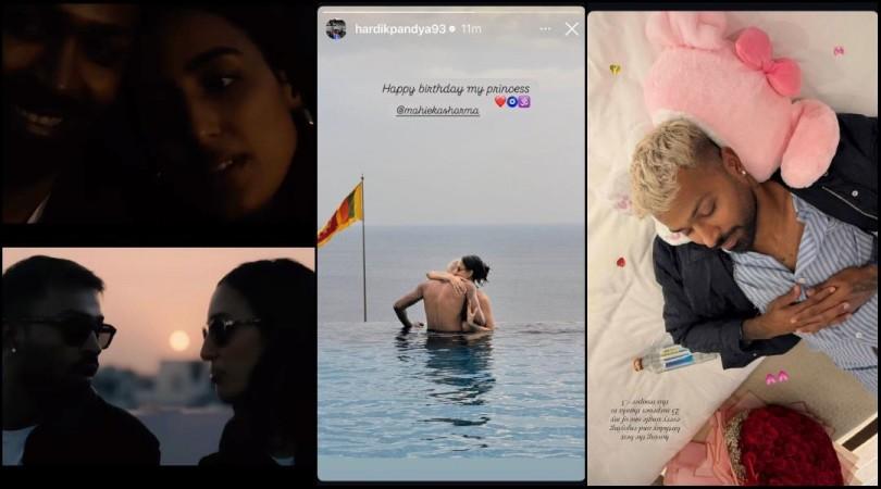 "Most amazing person I know…" : Hardik Pandya cuddles, kisses GF Mahieka Sharma; shares romantic moments as he celebrates his 'princess' 25th birthday