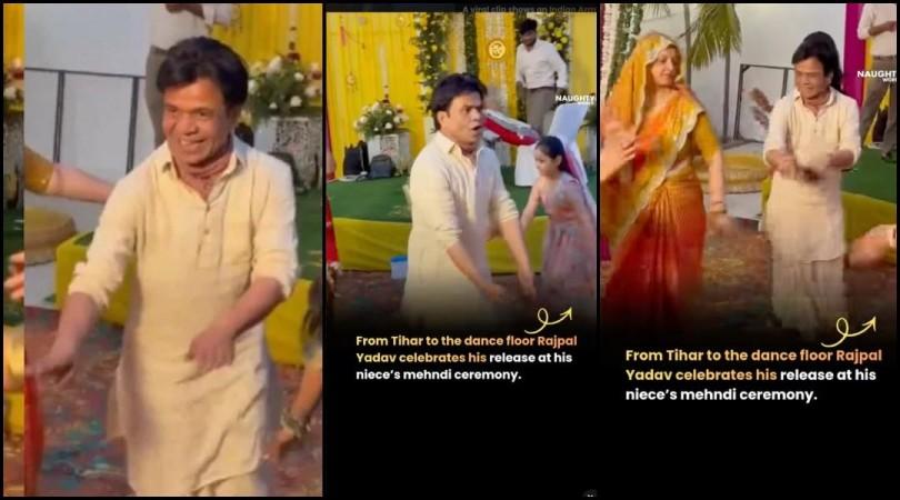 Rajpal Yadav trolled for dancing to Salman Khan's song 'Shameless': Rajpal Yadav trolled for dancing to Salman Khan's song at niece's pre-wedding event after getting bail in Rs 9 crore cheque bounce case
