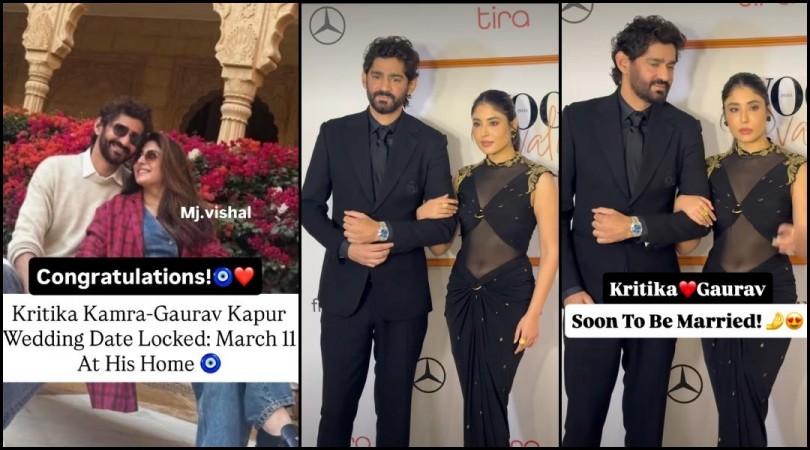 Kritika Kamra–Gaurav Kapur to get married on March 11 in intimate ceremony; grand reception on March 12 Kritika Kamra–Gaurav Kapur to get married on March 11 in intimate ceremony; grand reception on March 12