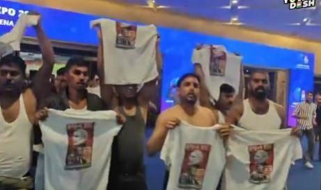 'For them, AI is Anti-India': BJP blasts Cong over shirtless protest at Bharat Mandapam 'For them, AI is Anti-India': BJP blasts Cong over shirtless protest at Bharat Mandapam