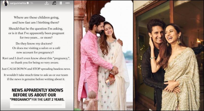 Is Sargun Mehta pregnant with her first child? Actor reacts to reports; Ravi Dubey laughs it off