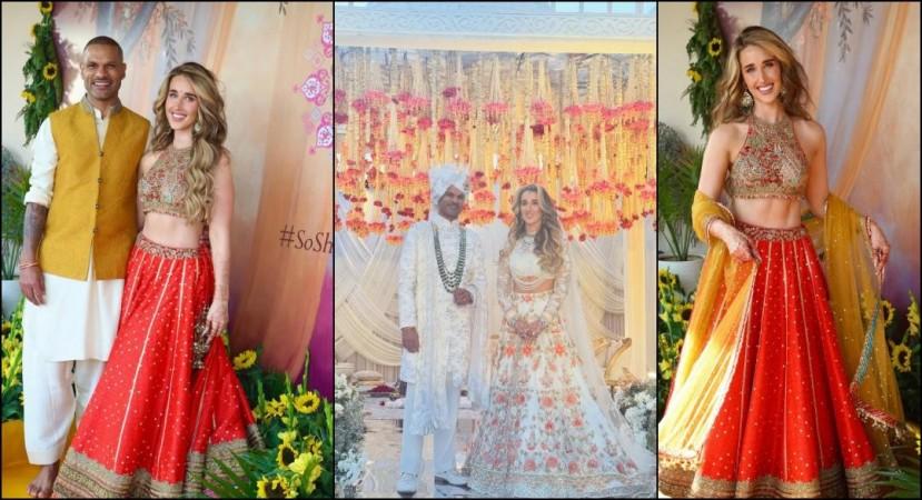 Shikhar Dhawan weds Sophie Shine in dreamy ceremony; couple twirls in white traditional wear