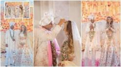 First pic out: Shikhar Dhawan weds Sophie Shine in dreamy ceremony; couple twirls in white traditional bridal wear