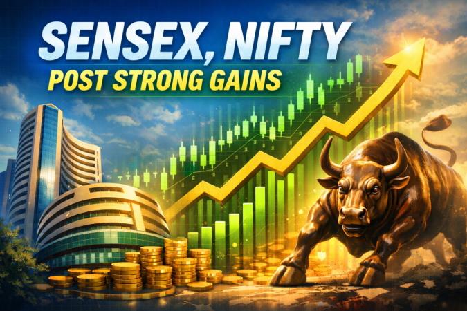 Sensex, Nifty post strong gains led by recovery in IT stocks Sensex, Nifty post strong gains led by recovery in IT stocks