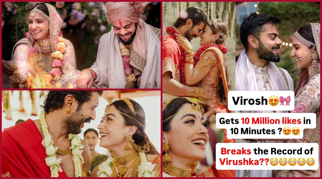 Vijay Deverakonda–Rashmika Mandanna wedding photos cross 17 million likes, surpassing Virat Kohli –Anushka Sharma's 3.4 million record