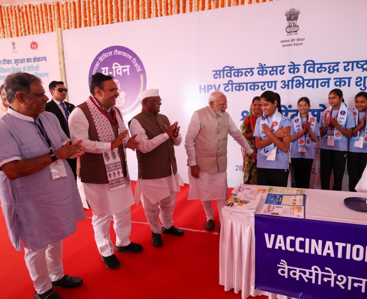 Nationwide HPV vaccination drive launched by PM Modi in Ajmer to fight cervical cancer