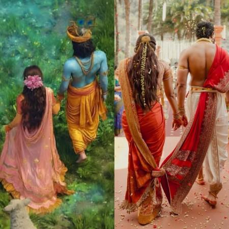 Newlyweds Rashmika Mandanna and Vijay Deverakonda compared to Ram-Sita and Lord Krishna and Radha Newlyweds Rashmika Mandanna and Vijay Deverakonda compared to Ram-Sita and Lord Krishna and Radha