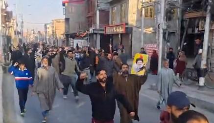 Protests erupt in J&K's Srinagar over Khamenei's death in US-Israeli airstrikes