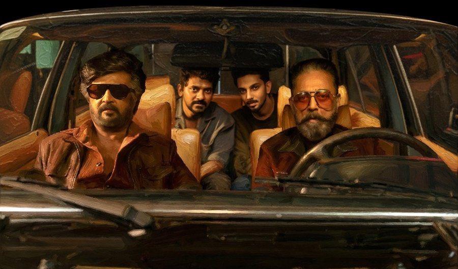 Anirudh with Rajiniakanth and Kamal Haasan