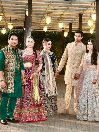 Arjun Tendulkar weds Saaniya: Sara looks regal in pink; Sachin-Anjali stun; Irfan-Yusuf Pathan, Yuvraj Singh, Harbhajan Singh, Zaheer Khan attend Arjun Tendulkar weds Saaniya: Sara looks regal in pink; Sachin-Anjali stun; Irfan-Yusuf Pathan, Yuvraj Singh, Harbhajan Singh, Zaheer Khan attend