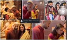 Hardik Pandya shares shawl with GF Mahieka Sharma, poses with fans at Siddhivinayak temple; fans say ' trying to be messho version of Virat-Anushka'