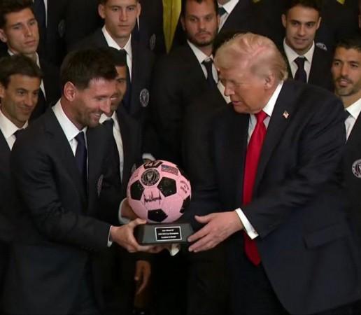 Messi, Inter Miami honoured at White House