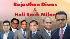 RANA New York to celebrate Rajasthan Diwas, Holi Sneh Milan on March 28; Prem Bhandari welcomes new patron members [L-R: Jugal Kishore Ladda, Dr Raj Bansal, Dr Samin Sharma, Prem Bhandari, Ashok Sancheti, Ambassador Binay Pradhan.