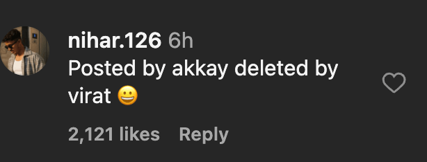 Deleted it yesterday just to drop it on the day Royal Challengers Bangalore signed him for IPL. Good one Kohli saab