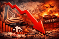 Sensex, Nifty tumble over 1 pc amid geopolitical tensions