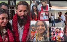 Maha Kumbh sensation Monalisa marries bf Farman Khan at Kerala temple; Farman bows to Hindu deity, holds wifey close