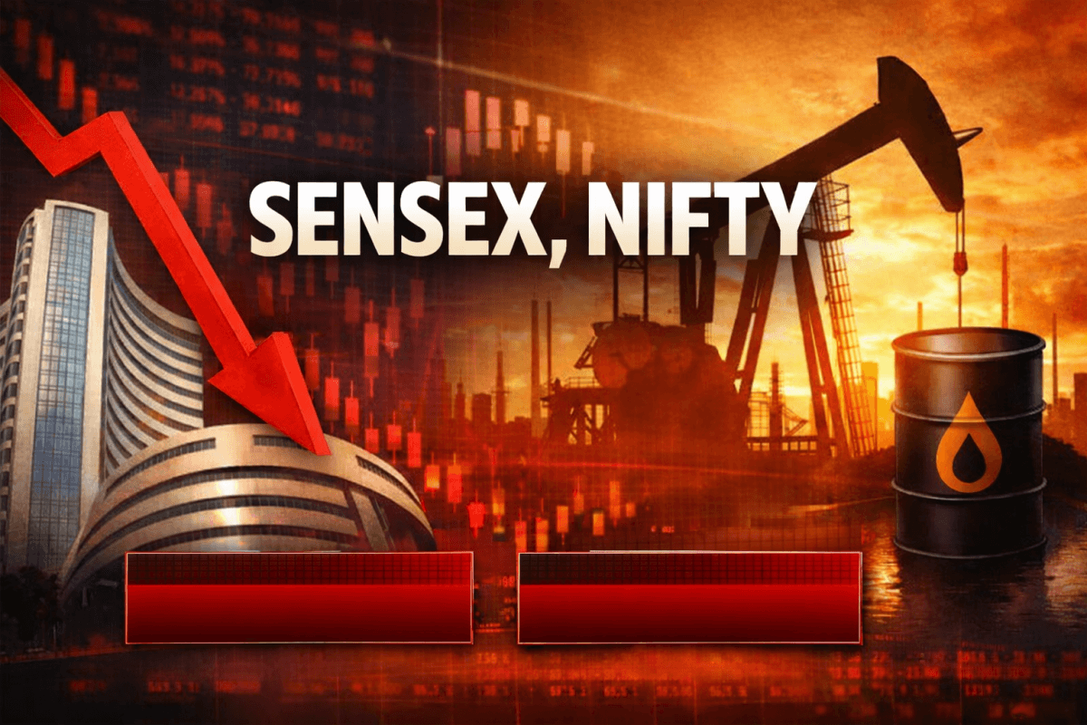 Sensex, Nifty end sharply lower as oil price volatility weighs on markets