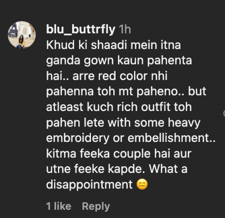 'So dull, why no sindoor?': Kritika Kamra in ivory gown, Gaurav Kapur in black formals; fans unhappy with newlyweds' wedding reception look