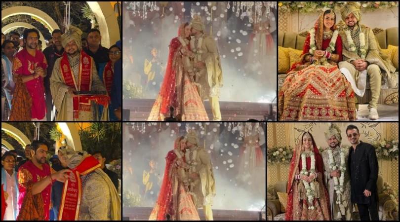Just married: Kuldeep Yadav and Vanshika Singh radiate love; Baba Bageshwar blesses newlyweds ; see inside photos and videos Just married: Kuldeep Yadav and Vanshika Singh radiate love; Baba Bageshwar blesses newlyweds ; see inside photos and videos