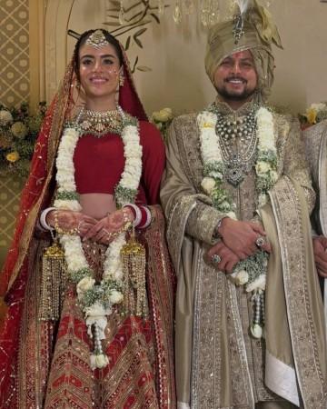 Just married: Kuldeep Yadav and Vanshika Singh radiate love; Baba Bageshwar blesses newlyweds ; see inside photos and videos Just married: Kuldeep Yadav and Vanshika Singh radiate love; Baba Bageshwar blesses newlyweds ; see inside photos and videos