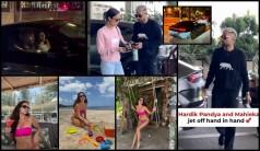 Hardik Pandya gifts gf Mahieka Sharma Ferrari 12Cilindri worth ₹12 crore; goes for long drive; ex wife natasa drops sexy pics in pink thong and brallate at pool