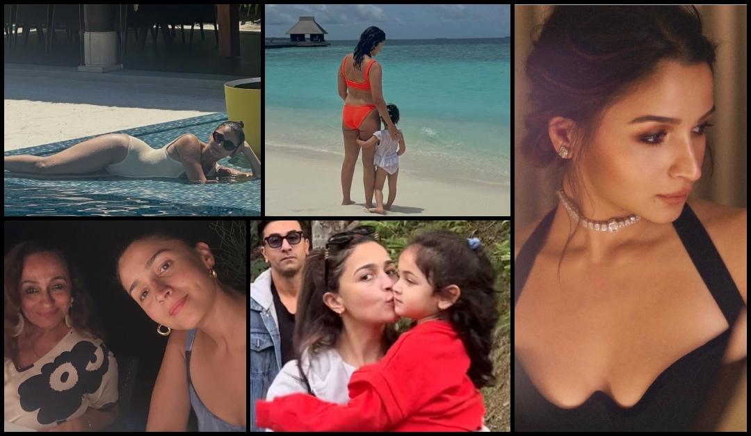 Alia Bhatt turns 33: Soni Razdan shares unseen photos, deletes Alia Bhatt's orange swimsuit pic with Raha; fans wonder why