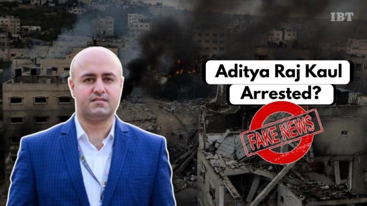 Fact Check: No, journalist Aditya Raj Kaul was not arrested in Israel ...