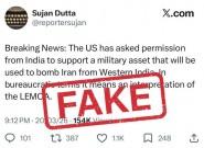 No US strikes from India: Govt debunks claims of US seeking Delhi's nod to use Indian territory for Iran strikes