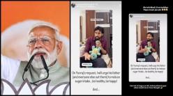 Influencer Yuvraj Dua's plea for his 'Modi-Paglu Papa' to cut down on sugar gets a reply from PM Modi