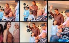 Eid Mubarak: Salman Khan blows flying kisses; Salim Khan waves at fans as he makes first public appearance post-hospitalisation, Katrina Kaif likes Salman Khan's post