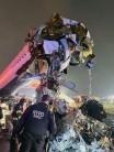 Two pilots killed as plane collides with fire truck at New York airport