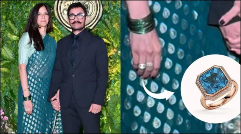 Did Aamir Khan secretly get engaged gf Gauri Spatt? actor gifts exquisite rare aquamarine ring designed with 40 real diamonds to Gauri Did Aamir Khan secretly get engaged gf Gauri Spatt? actor gifts exquisite rare aquamarine ring designed with 40 real diamonds to Gauri