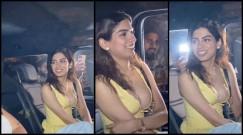 Khushi Kapoor wears deep neckline outfit; allows paps to zoom in despite wardrobe malfunction; fans say 'showing off plastic implants'
