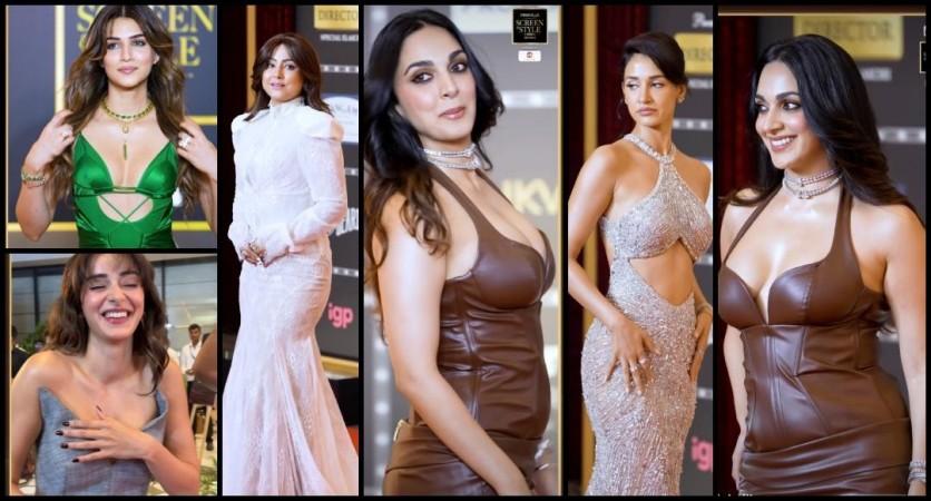 Kiara Advani fat-shamed for tight-fitted gown; Disha Patani flaunts midriff, Ananya Panday covers plunging neckline with her hand at award show