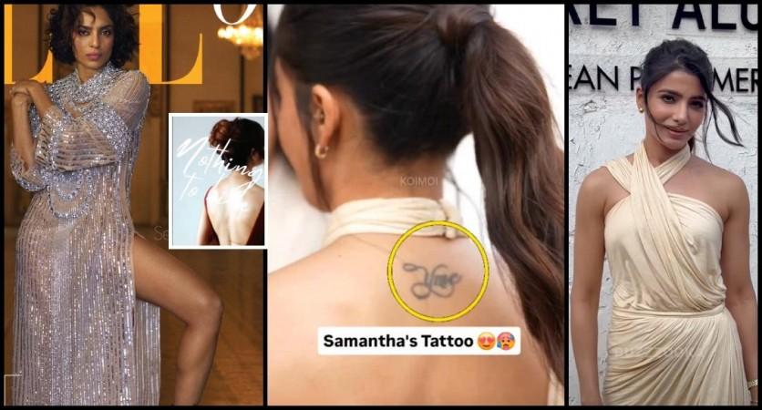 'Ye Maaya Chesave' tattoo back on Samantha thats she inked for Naga Chaitanya; netizens compare her style to Sobhita 'Ye Maaya Chesave' tattoo back on Samantha thats she inked for Naga Chaitanya; netizens compare her style to Sobhita